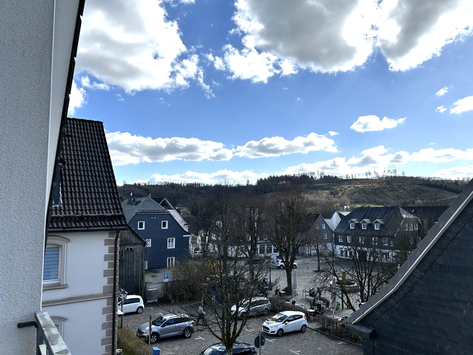 Blick vom Balkon